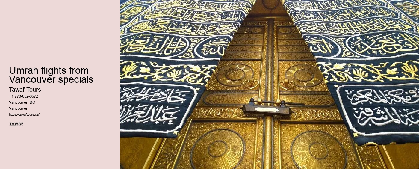 Umrah flights from Vancouver specials