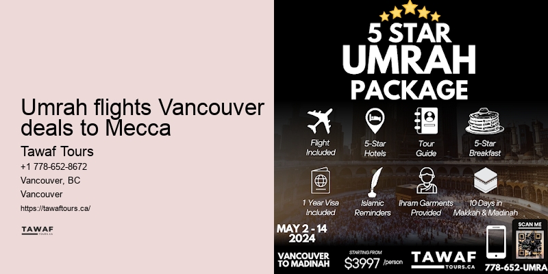 Umrah Packages Vancouver tours to Mecca