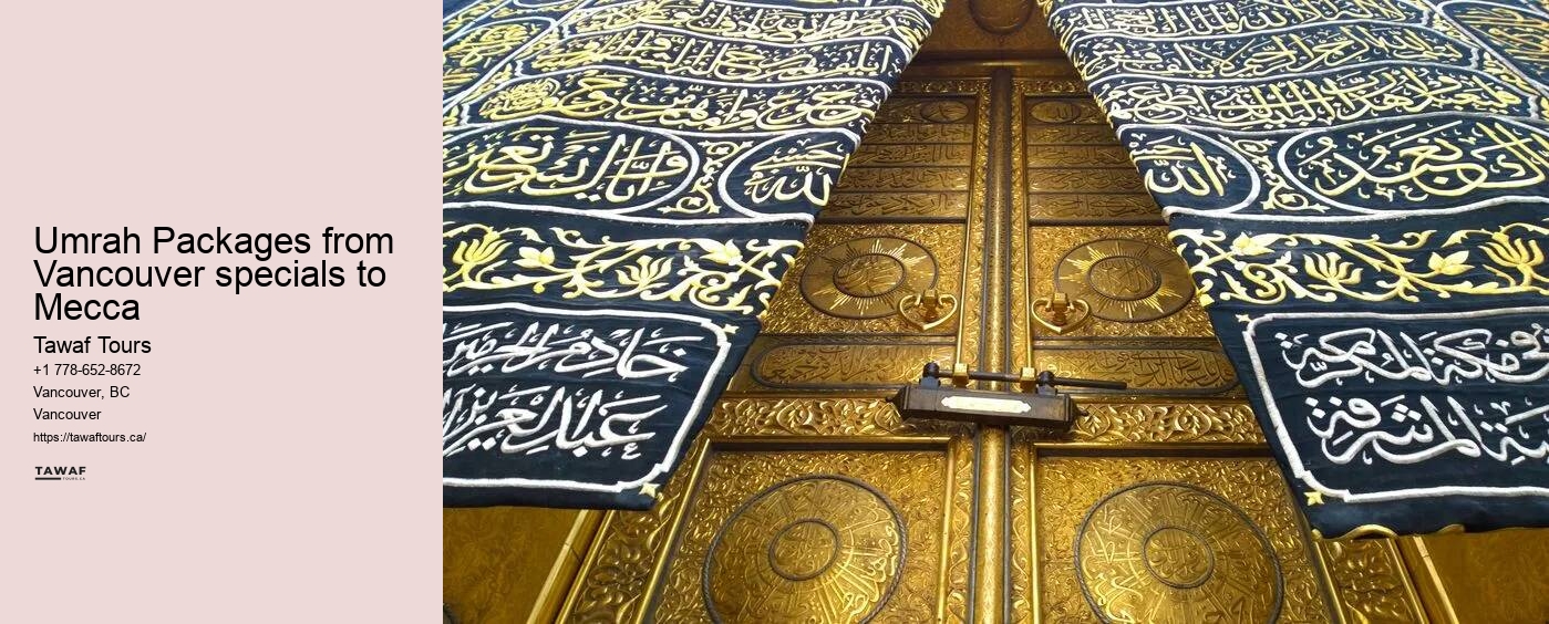 Umrah Packages from Vancouver specials to Mecca