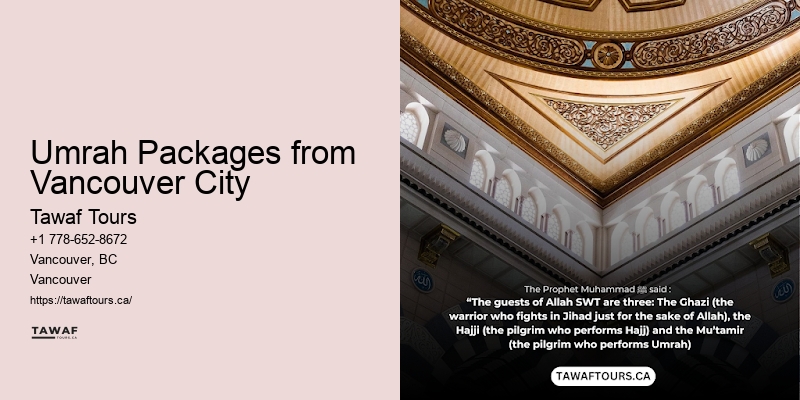 Umrah Packages Including Flights Vancouver