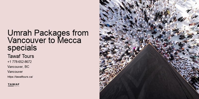 Vancouver Umrah flights specials to Mecca