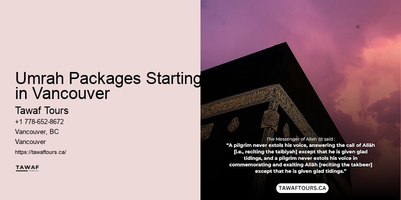 Vancouver Umrah 3-star Packages