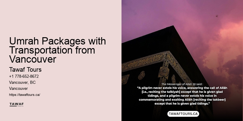 Umrah Packages with Hotels Vancouver