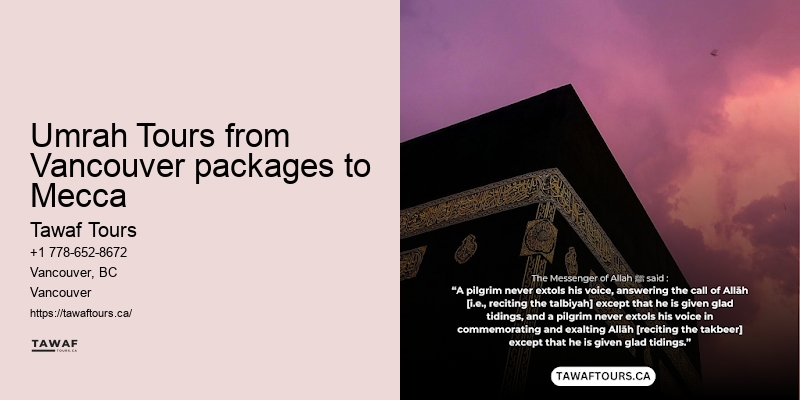 Vancouver Umrah group tours