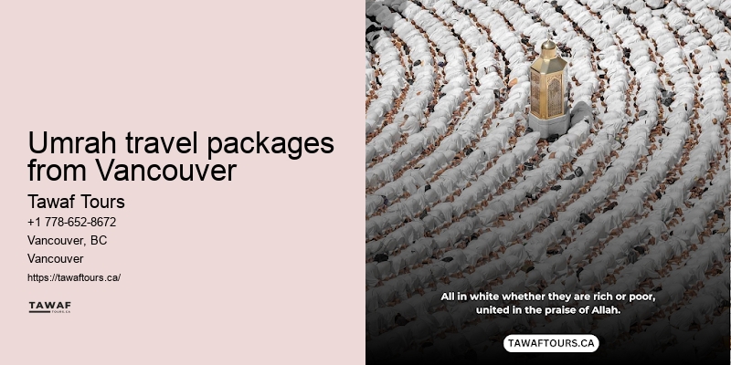 Vancouver Umrah Shopping Tour Packages