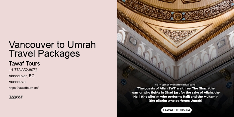 Umrah Packages Including Accommodation Vancouver