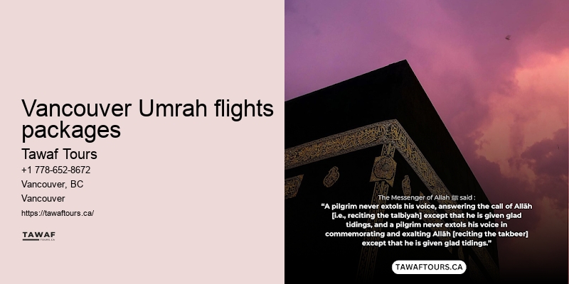 Umrah Packages Vancouver Group Discounts