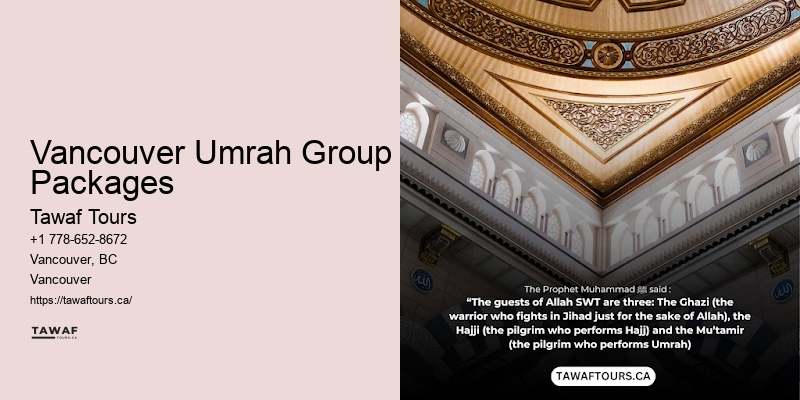 Umrah Packages with Excursions Vancouver