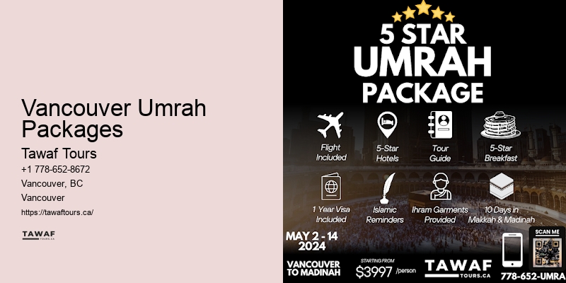 Vancouver Umrah flights packages
