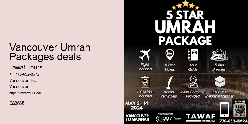 Affordable Umrah travel packages from Vancouver