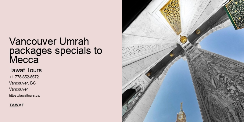 Umrah travel packages from Vancouver