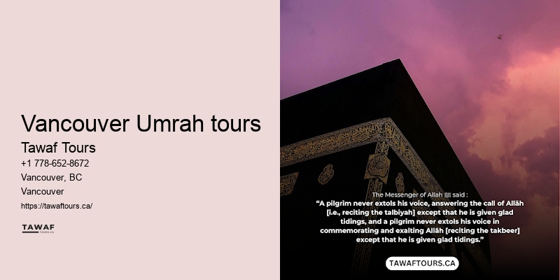 Custom Umrah packages from Vancouver