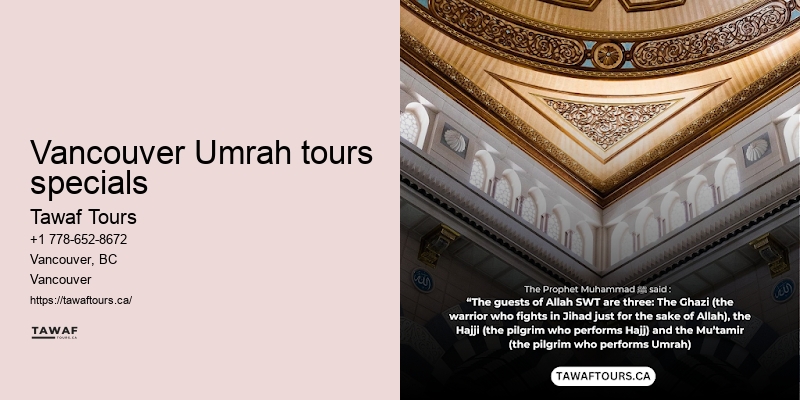 Umrah Packages Vancouver with Ziyarat