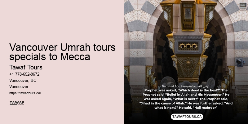 Umrah Tours from Vancouver specials