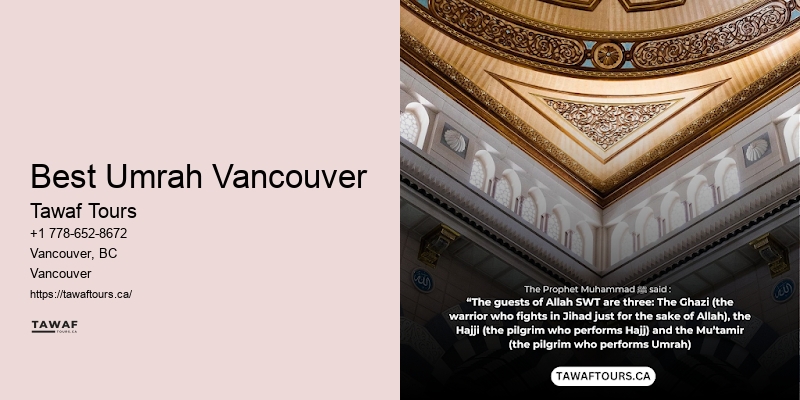Vancouver Umrah pilgrimage organizer