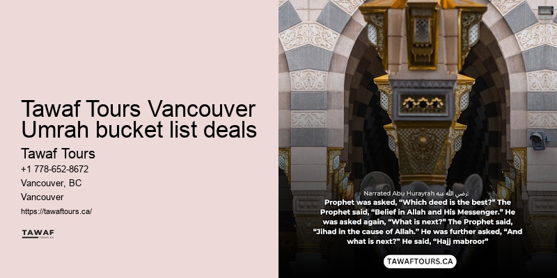 Vancouver Umrah travel rates