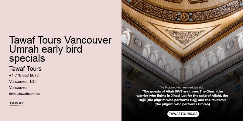 Vancouver Umrah travel discounts 2024
