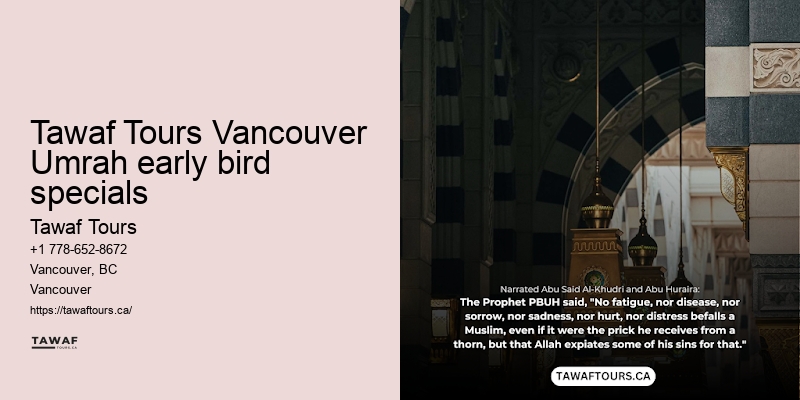 Vancouver Umrah travel price list