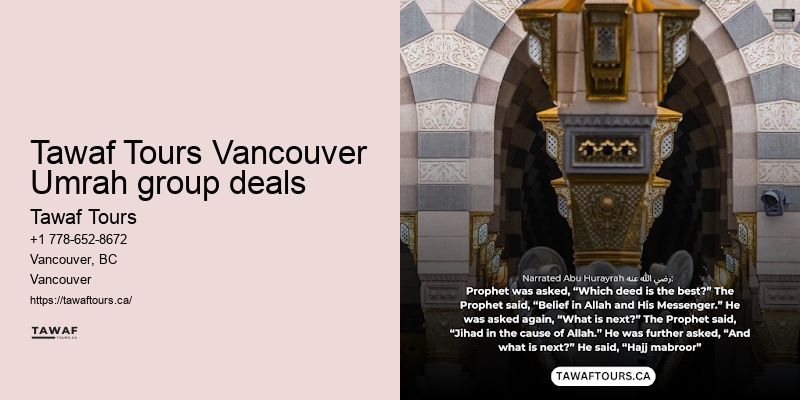 Vancouver Umrah travel package booking