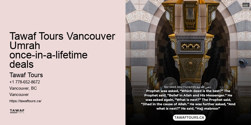 Tawaf Tours Vancouver Umrah travel booking options