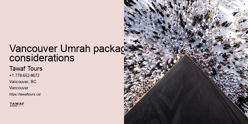 Tawaf Tours Vancouver Umrah package details