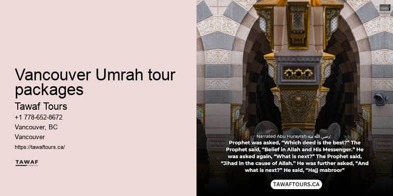 Vancouver to Mecca pilgrimage cost