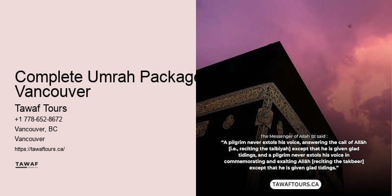 Complete Umrah Packages Vancouver Umrah Holiday Specials