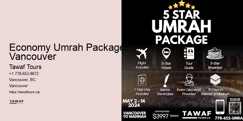 Economy Umrah Packages Vancouver Deluxe Umrah Packages