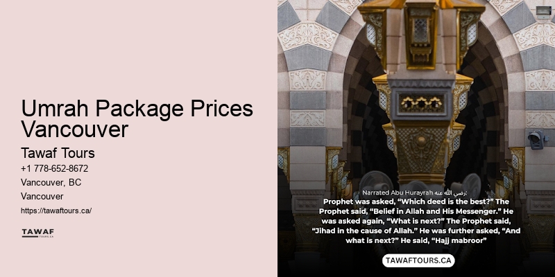 Umrah Package Prices Vancouver Business Class Umrah Packages