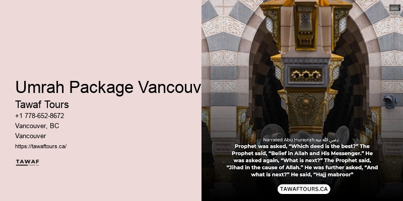 Umrah Package Vancouver Umrah Travel Agents