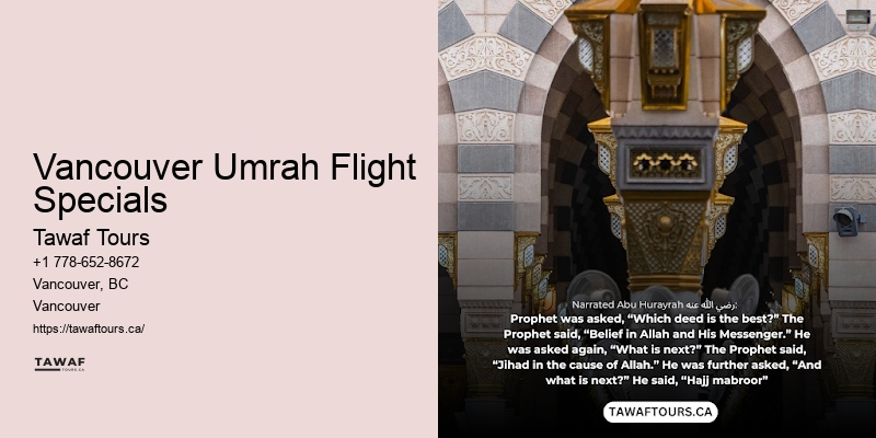 Discount Umrah Flights Vancouver Umrah Flight Specials