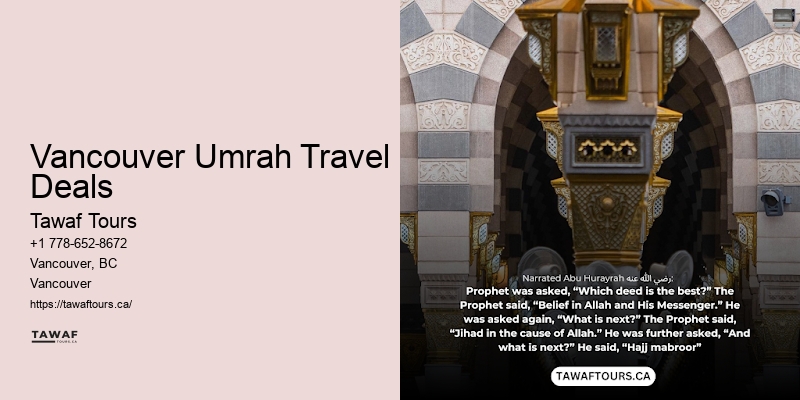 Deluxe Umrah Packages Vancouver Umrah Travel Deals
