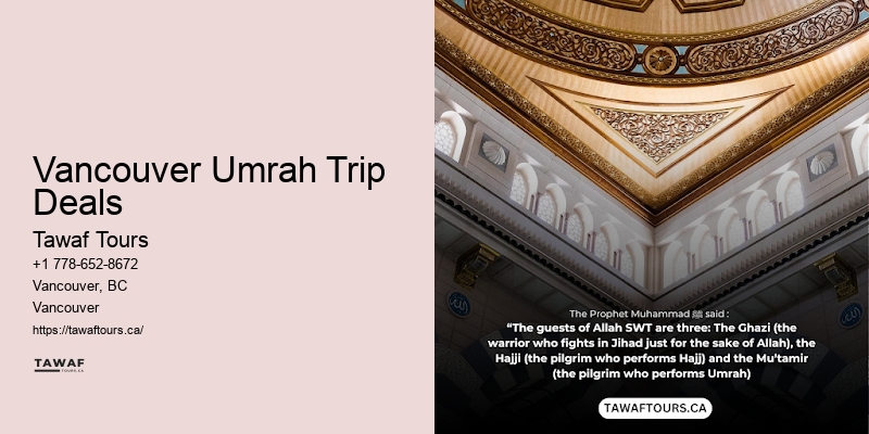 Vancouver Umrah Trip Deals Umrah Booking